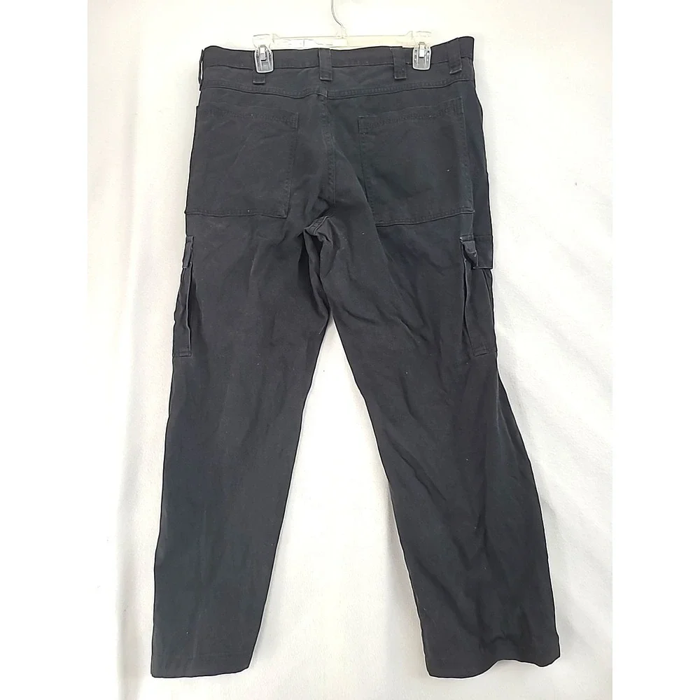 Vtg Bkack‎ Wrangler Cargo Pants 36x30